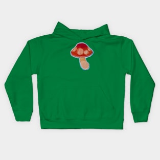 Painted Red Mushroom Kids Hoodie